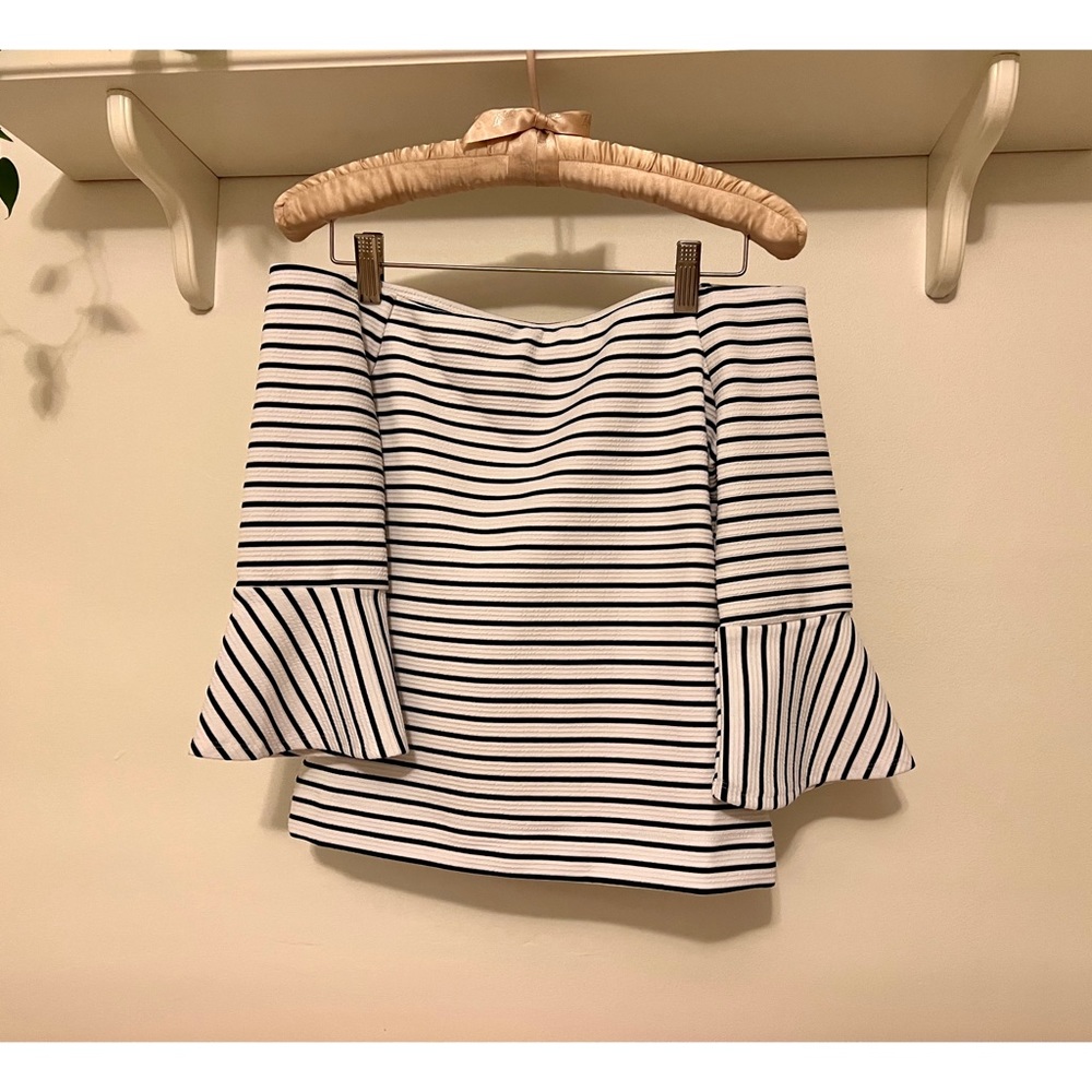 HIGHLINE Collection Stripe Off Shoulder Top